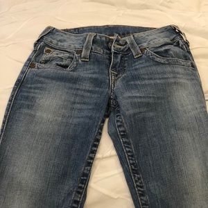 True Religion Straight Legged Blue Jeans